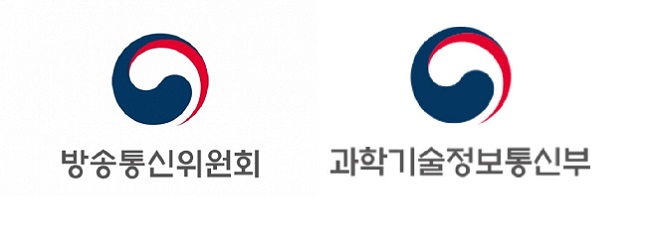 방송통신위원회(왼쪽)와 과학기술정보통신부 로고.ⓒ각 기관