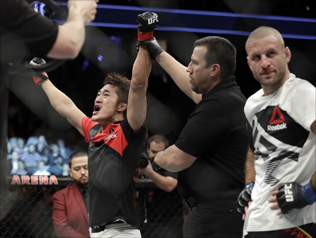 지금껏 쌓은 것만으로도 김동현은 충분히 성공적인 UFC 파이터로서 평가받을 수 있다. ⓒ 뉴시스 