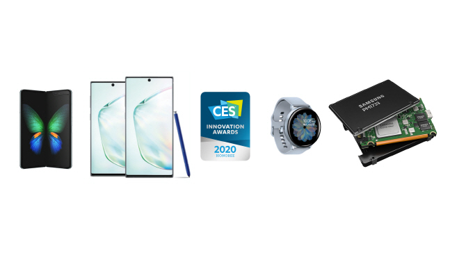 삼성전자가 ‘CES 2020’를 앞두고 최고혁신상을 수상한 제품들.ⓒ삼성전자