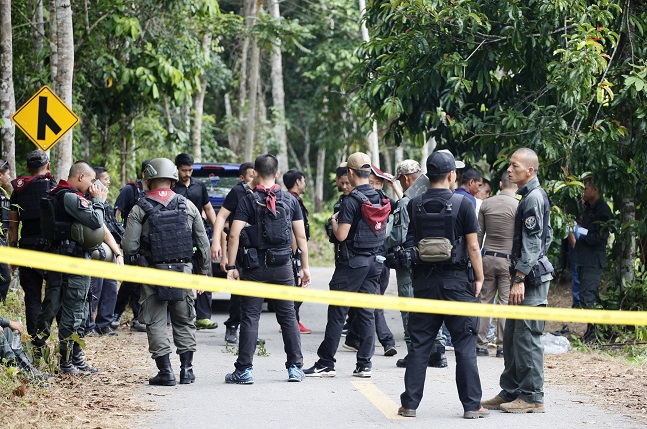 태국 군 당국이 지난 5일 발생한 검문소 습격 사건과 관련된 반군7명을 체포했다고 밝혔다. ⓒ뉴시스