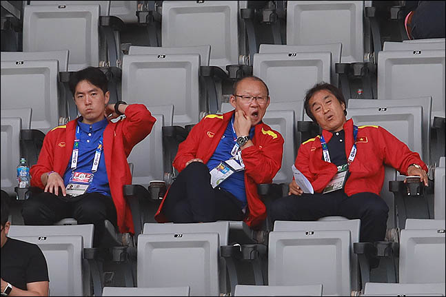박항서 감독이 이끄는 베트남 축구대표팀은 UAE를 꺾고 G조 1위로 올라섰다. ⓒ 데일리안 류영주 기자 