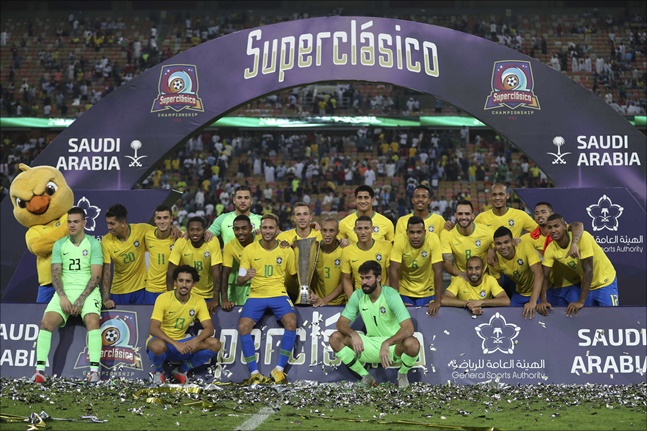코파아메리카 우승 이후 브라질의 행보는 실망스럽다. ⓒ 뉴시스 