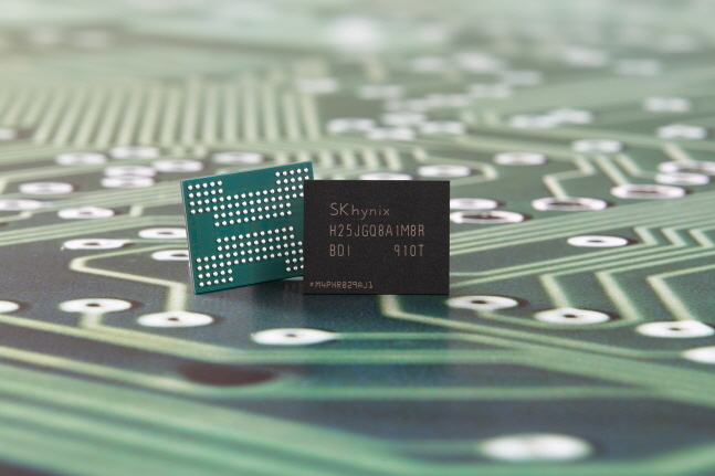 SK하이닉스가 개발한 96단 4D 낸드 기반 1Tb QLC 제품.ⓒSK하이닉스