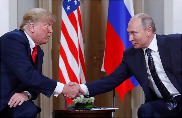 도널드 트럼프 미국 대통령(왼쪽)과 블라디미르 푸틴 러시아 대통령 ⓒCNN