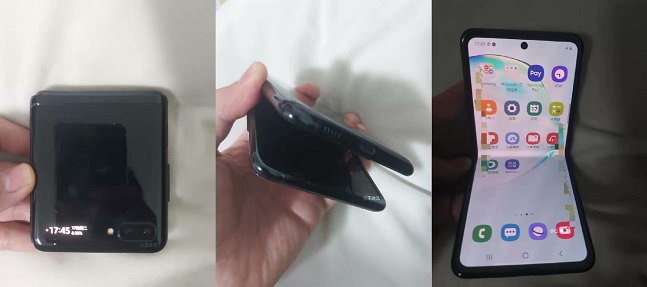 삼성전자 차기 볼더블 스마트폰 ‘갤럭시폴드2’(가칭)로 추정되는 제품 이미지.웨이보 캡처
