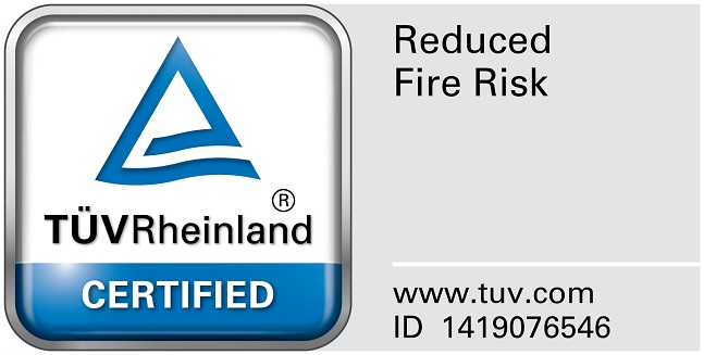 독일 시험·인증기관 TUV 라인란드 ‘화재 원인 방지 설계’ 인증 로고.Ⓒ삼성전자