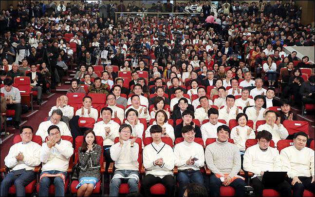 5일 오후 의원회관에서 새로운보수당 중앙당 창당대회가 진행되고 있다. ⓒ데일리안 박항구 기자