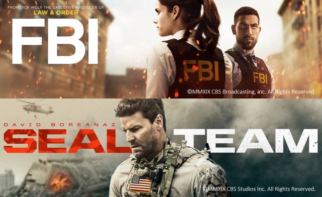 웨이브가 공개하는 미국드라마 CBS ‘FBI’와 ‘씰팀(SEAL TEAM)’ 포스터.ⓒ웨이브