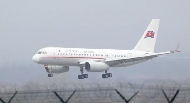 러시아 블라디보스토크 공항에 착륙하는 북한 고려항공 여객기.ⓒ연합뉴스