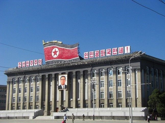 북한 평양 중심부에 위치한 '김일성 광장'의 모습ⓒ데일리안