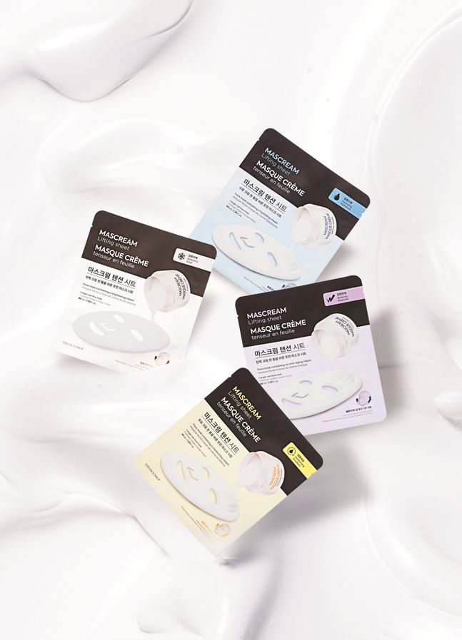 LG생활건강의 자연주의 화장품 브랜드 더페이스샵이 기존 시트형 마스크 ‘마스크림’을 리뉴얼한 ‘마스크림 텐션 시트’를 출시했다. ⓒLG생활건강