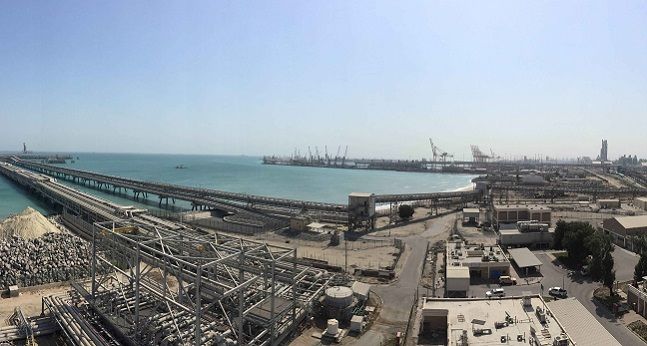 대림산업이 준공한 쿠웨이트 미나 알 아흐마디 석유화학 단지내 황 재처리 공장 전경.ⓒ대림산업