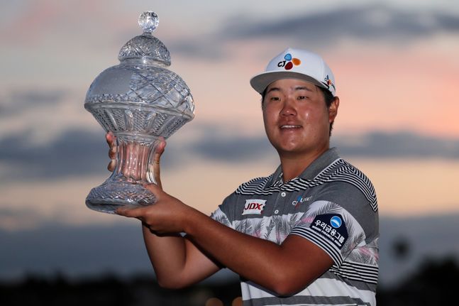 임성재가 한국 선수로는 7번째로 PGA 우승을 차지했다. ⓒ 뉴시스