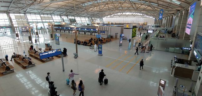 코로나19의 전세계 확산에 따라 한산한 인천공항의 모습 ⓒ뉴시스