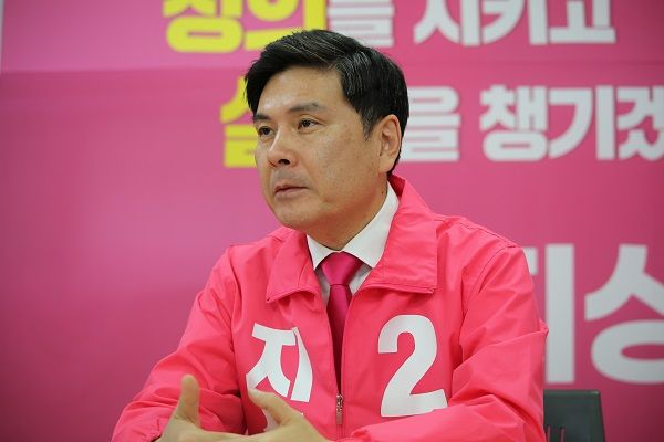 오는 4·15 총선에서 서울 중·성동을 지역에 출마하는 지상욱 미래통합당 후보 ⓒ데일리안 최현욱 기자