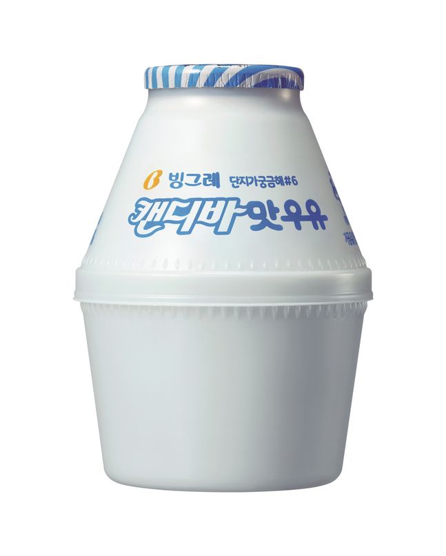 빙그레 단지우유 한정판 '캔디바맛우유' ⓒ빙그레