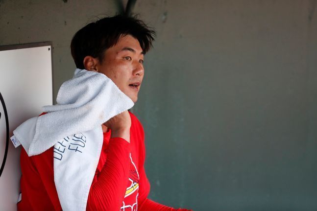 미국 진출 첫 해 어려움을 겪고 있는 김광현. ⓒ 뉴시스