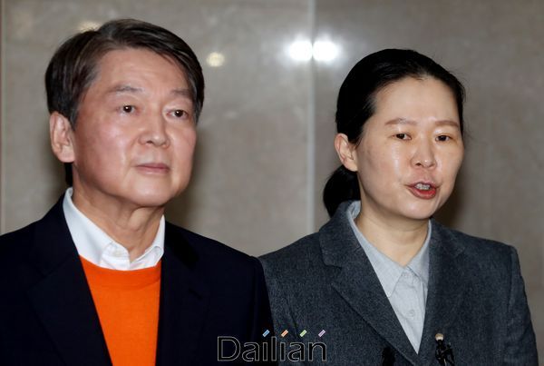 안철수 국민의당 대표(왼쪽)과 권은희 의원(오른쪽) ⓒ데일리안 박항구 기자