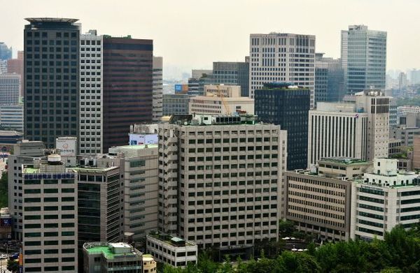대기업 건물들이 빼곡히 들어선 서울 도심의 모습.ⓒ뉴시스