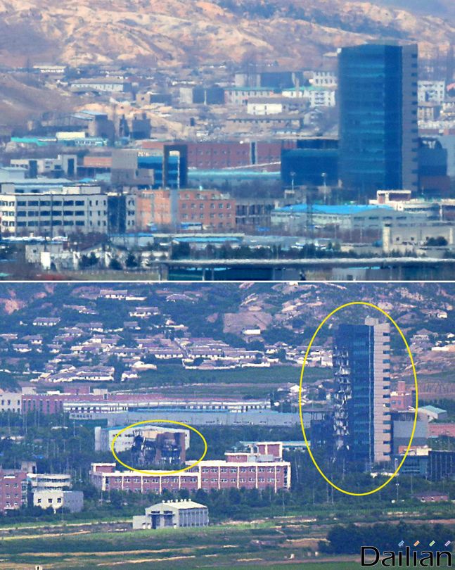 폭파 전후의 개성 소재 남북공동연락사무소(자료사진). ⓒ뉴시스