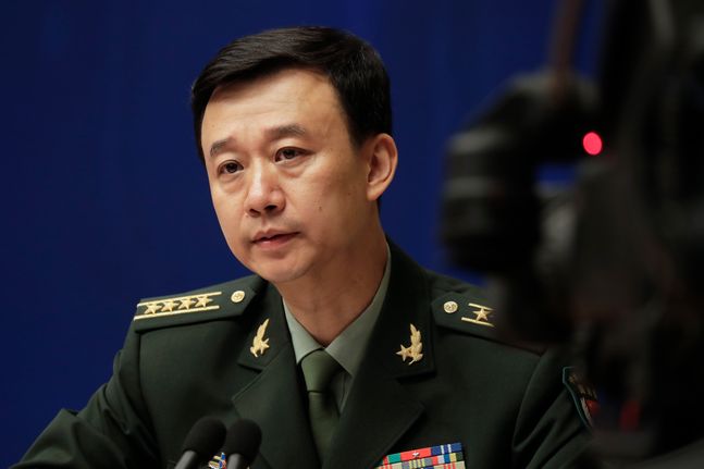 우첸 중국 국방부 대변인(자료사진)ⓒ뉴시스