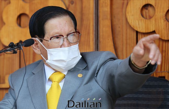 신천지 이만희 총회장(자료사진) ⓒ 데일리안 홍금표 기자