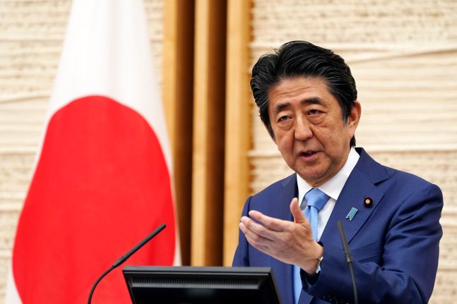 아베 신조 일본 총리(자료사진). ⓒAP/뉴시스