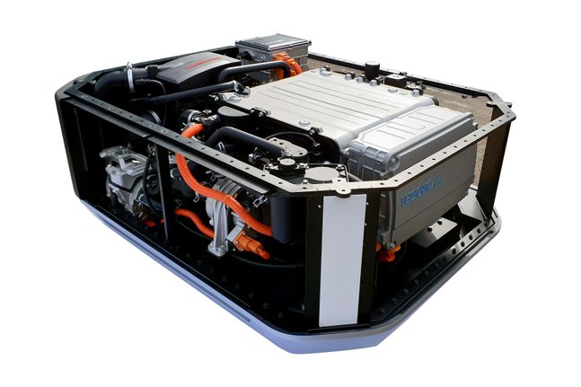 현대자동차가 GRZ 및 유럽 에너지 솔루션 스타트업에 수출한 넥쏘 수소연료전지 시스템. ⓒ현대자동차
