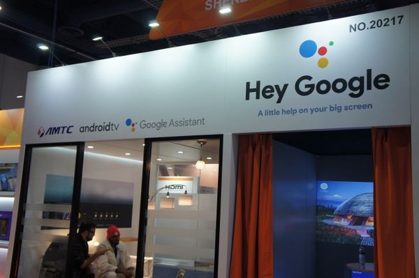 CES 행사가 열리고 있는 미국 라스베이거스컨벤션센터(LVCC)에는 '안녕 구글'(Hey Google)이라는 문구를 손쉽게 찾아볼 수 있다.ⓒ데일리안 이홍석기자