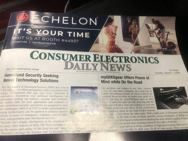 CES 행사 공식 페이퍼 ‘컨슈머 일렉트릭 데일리 뉴스(Consumer Electronics Daily News)’.ⓒ데일리안 이홍석기자