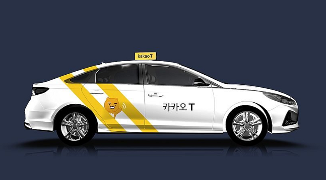'카카오T' 택시 차량.ⓒ 카카오모빌리티