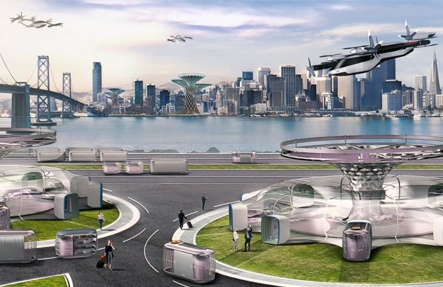 현대자동차 도심항공모빌리티(UAM) 상용화 미래사회 콘셉트 이미지 ⓒ현대자동차그룹