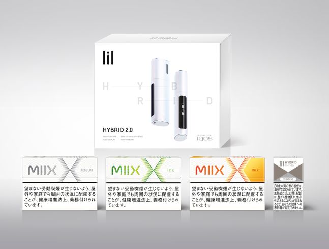 KT&G가 필립모리스 인터내셔널(PMI)과 글로벌 협업을 통해 일본에 궐련형 전자담배 ‘릴 하이브리드 2.0(lil Hybrid 2.0)’ 및 전용스틱 ‘믹스(MIIX)’를 오는 26일 출시한다.ⓒKT&G