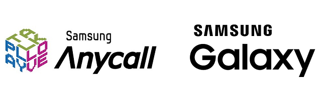 삼성 휴대폰 브랜드 '애니콜'과 '갤럭시' 로고. ⓒ 삼성전자