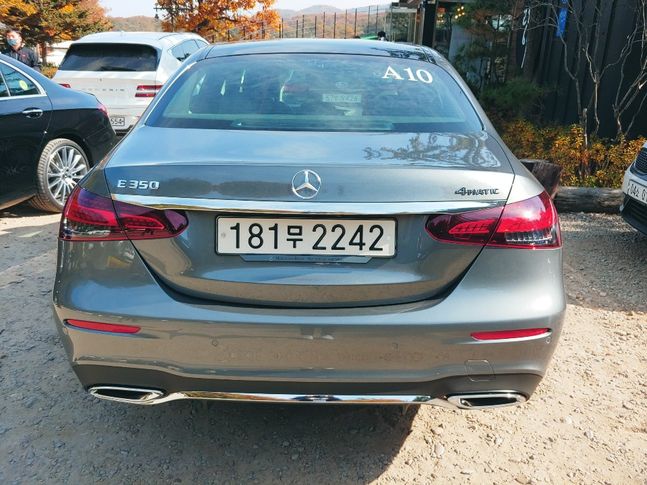 더 뉴 E 350 4MATIC AMG 라인 후면부ⓒ데일리안 조인영 기자