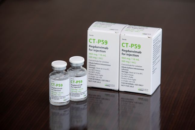 셀트리온은 코로나19 항체치료제 CT-P59(성분명 레그단비맙·Regdanvimab)의 글로벌 임상 2상을 마무리하고 식품의약품안전처에 조건부 허가 신청서를 제출했다고 29일 밝혔다. ⓒ셀트리온