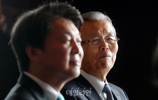 안철수 국민의당 대표와 김종인 국민의힘 비상대책위원장(사진 왼쪽부터) ⓒ데일리안 박항구 기자