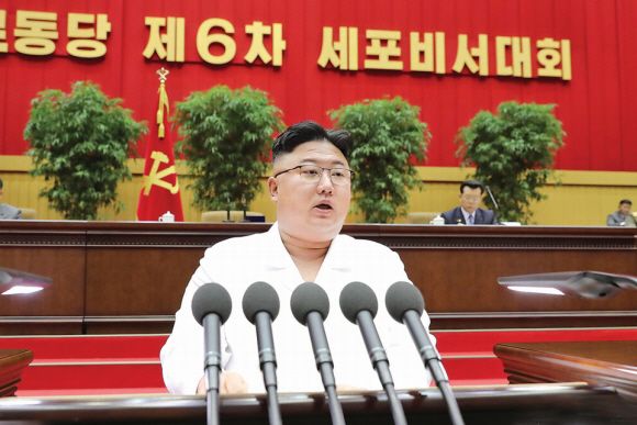 북한은 지난 6일 평양에서 김정은 국무위원장이 참석한 가운데 제6차 당 세포비서대회를 개최했다고 조선중앙통신이 7일 보도했다.ⓒ평양 조선중앙통신 연합뉴스