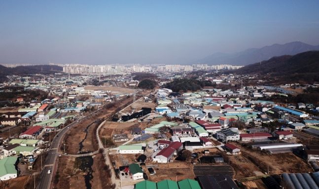 3기 신도시로 지정된 경기도 하남시 교산동 일대.ⓒ연합뉴스