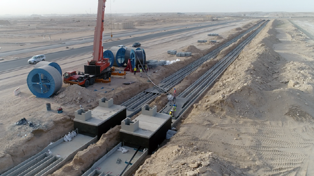 대한전선 쿠웨이트 전력망 구축 현장.(자료사진)ⓒ대한전선