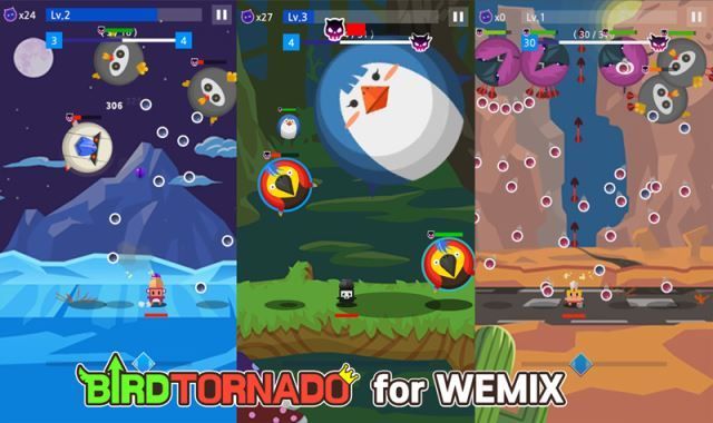위메이드 자회사 위메이드 트리가 지난해 12월 전세계 149개국 앱마켓에 출시한 블록체인 게임 ‘버드토네이토 for WEMIX’.ⓒ위메이드트리