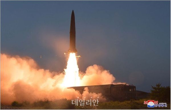 북한의 과거 미사일 발사장면 ⓒ조선중앙통신