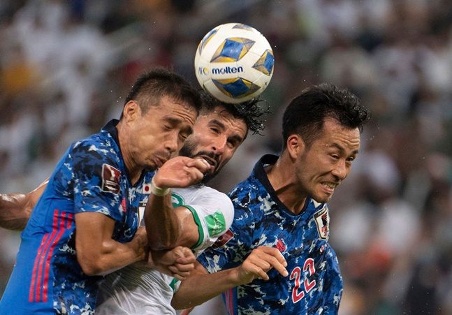 일본은 사우디 원정 패배로 월드컵 최종예선 3경기 만에 2패를 당했다. ⓒ AP=뉴시스