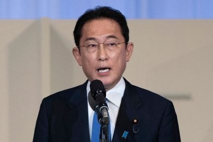 기시다 후미오 총리가 9월 29일 도쿄에서 열린 자민당 총재 선거의 승자로 발표된 후 연설하고 있다. ⓒAP 뉴시스