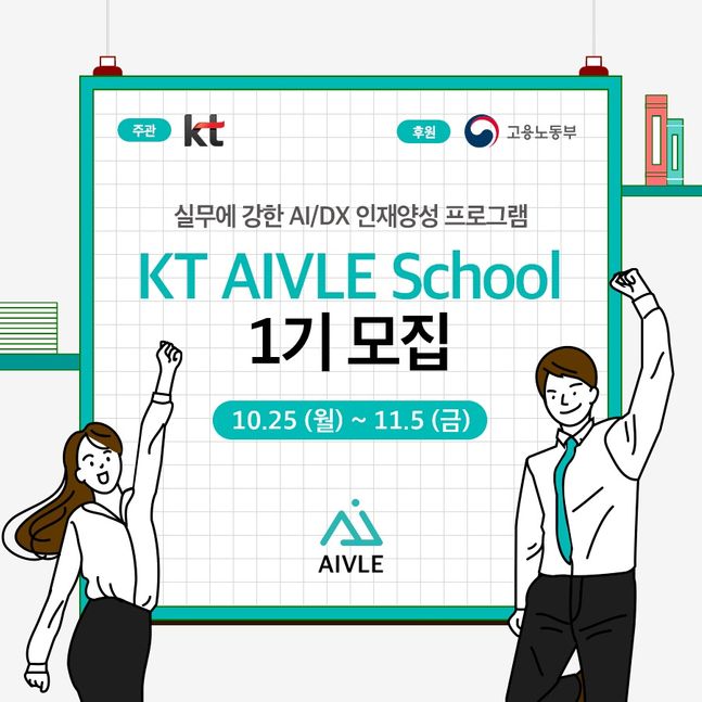 KT 인재양성 프로그램 ‘KT 에이블 스쿨(KT AIVLE School)’ 홍보 이미지ⓒKT