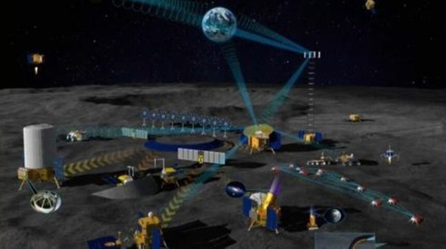 중국과 러시아가 구축을 추진하고 있는 달 연구기지의 상상도 ⓒ 중국 국가우주국, 연합뉴스
