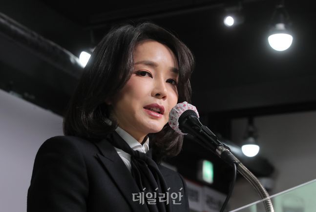 국민의힘 윤석열 후보의 배우자 김건희 씨 ⓒ데일리안 박항구 기자