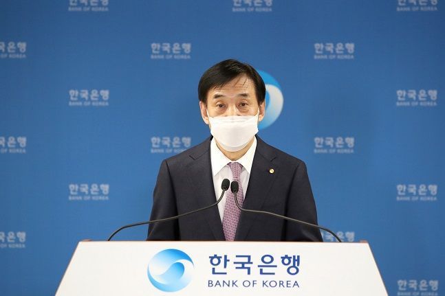 이주열 한은 총재가 지난달 24일 서울 중구 한은서 열린 통화정책방향 기자간담회에서 발언하고 있다.ⓒ 한국은행
