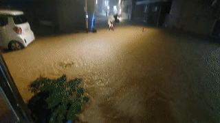 신대방동 일대 폭우로 인한 침수 현장 ⓒ독자 제공