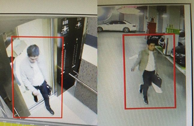 검찰이 지난 22일 김봉현(48) 전 스타모빌리티 회장의 도주 당일 모습이 담긴 폐쇄회로(CC)TV 영상을 공개했다. ⓒ연합뉴